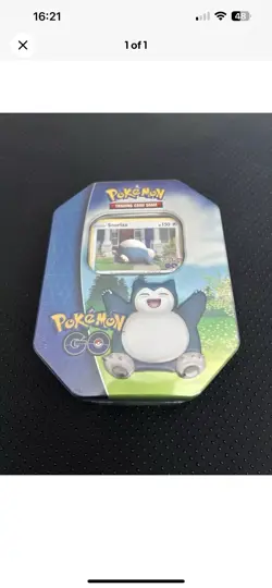 Pokemon Trading Card Game: Sword & Shield Pokemon Go Tin - Snorlax - Image 1