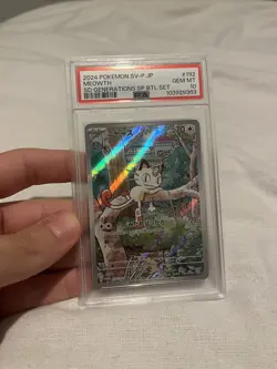 PSA 10 Meowth AR 192/SV-P Pokemon Card Starter Deck Generations Promo Japanese - Image 3