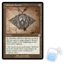 MISHRA'S BAUBLE (SCHEMATIC) The Brothers' War Retro Artifacts Magic MTG CARD - Image 1