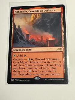 Sokenzan, Crucible of Defiance - Kamigawa: Neon Dynasty (NEO) NM MTG - Image 1
