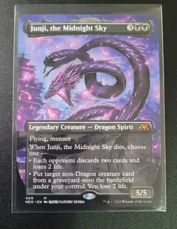 Junji the Midnight Sky BORDERLESS Mythic 409 Kamigawa Neon Dynasty NEO EDH MTG - Image 1