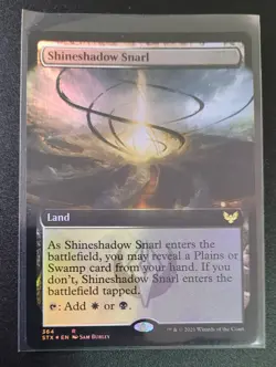 Shineshadow Snarl EXTENDED ART FOIL Rare 264 Strixhaven School of Mages STX MTG - Image 1