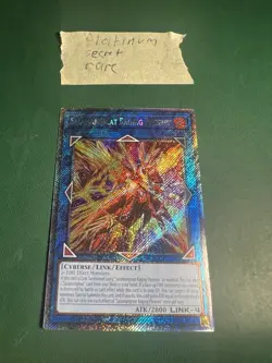 Yugioh! 1x Salamangreat Raging Phoenix RA04-EN083 Platinum Secret Rare 1st Ed NM - Image 1