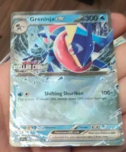 Pokemon TCG Stellar Crown Greninja EX Card 041/142 - STAMPED PROMO - Image 1