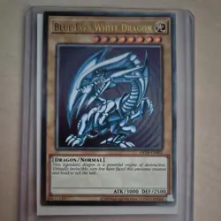 Yu-Gi-Oh Blue-Eyes White Dragon Ultimate Rare Card OP28-EN001 - Image 1