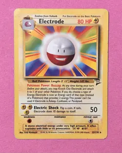 Electrode 25/130 Pokemon Base Set 2 Card Vintage 2000 - Image 1