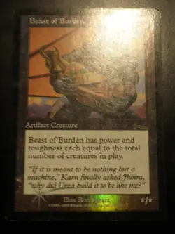 mtg magic NOT DATED NOT RELEASE Beast of Burden urza's legacy FOIL ENGLISH - Image 1