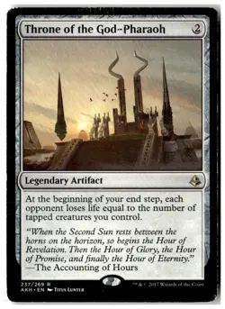 MTG Throne of the God-Pharaoh - Amonkhet Heavily Played English - Image 1