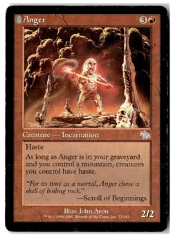 MTG Anger - Judgment Heavily Played English - Image 1