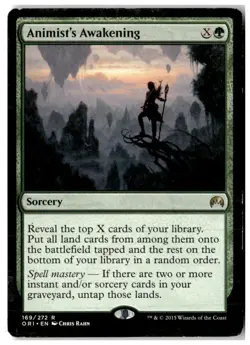 MTG Animist's Awakening - Magic Origins Heavily Played English - Image 1