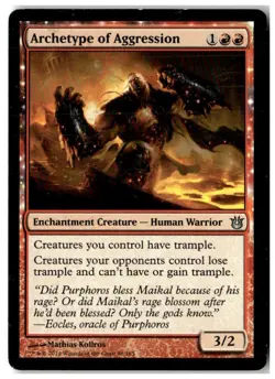 MTG Archetype of Aggression - Born of the Gods Heavily Played English - Image 1