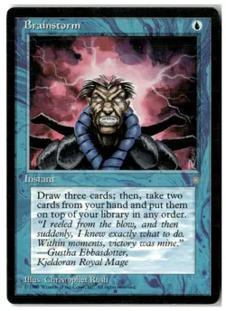 MTG Brainstorm - Ice Age Heavily Played English - Image 1