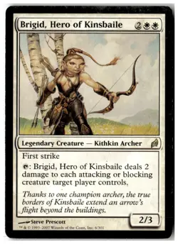 MTG Brigid, Hero of Kinsbaile - Lorwyn Heavily Played Surfacewear English - Image 1