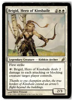 MTG Brigid, Hero of Kinsbaile - Lorwyn Heavily Played Creasing English - Image 1