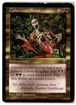 MTG Cadaverous Bloom - Mirage Heavily Played English - Image 1