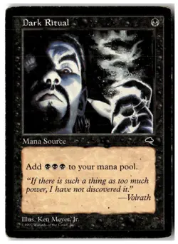 MTG Dark Ritual - Tempest Heavily Played English - Image 1