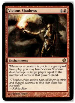 MTG Vicious Shadows - Shards of Alara Moderately Played English - Image 1