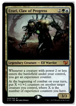 MTG Ezuri, Claw of Progress - Commander 2015 Heavily Played English - Image 1