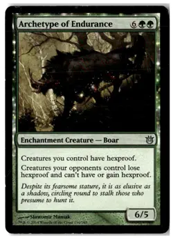 MTG Archetype of Endurance - Born of the Gods Heavily Played English - Image 1
