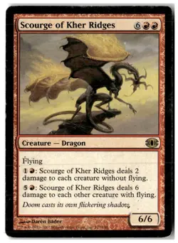 MTG Scourge of Kher Ridges - Future Sight Heavily Played English - Image 1