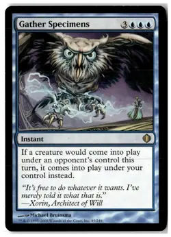 MTG Gather Specimens - Shards of Alara Moderately Played English - Image 1