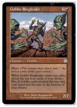 MTG Goblin Ringleader - Apocalypse Heavily Played English - Image 1