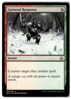 MTG Guttural Response - Duel Decks: Mind vs. Might Moderately Played English - Image 1