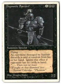 MTG Hypnotic Specter - Fourth Edition Heavily Played English - Image 1