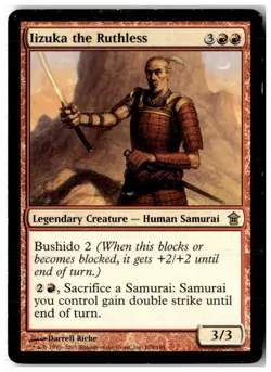 MTG Iizuka the Ruthless - Saviors of Kamigawa Heavily Played English - Image 1
