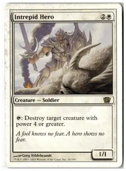 MTG Intrepid Hero - 8th Edition Heavily Played English - Image 1
