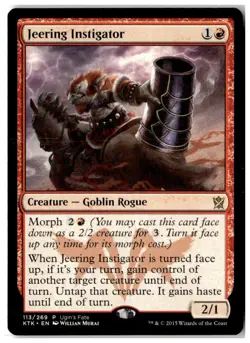 MTG Jeering Instigator - Ugin's Fate Promos Moderately Played English - Image 1