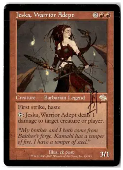 MTG Jeska, Warrior Adept - Judgment Heavily Played Ink Stained English - Image 1