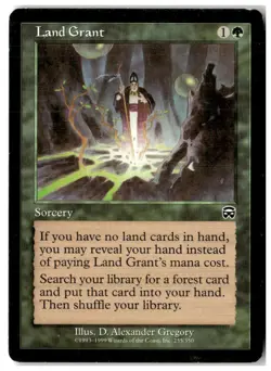 MTG Land Grant - Mercadian Masques Heavily Played English - Image 1