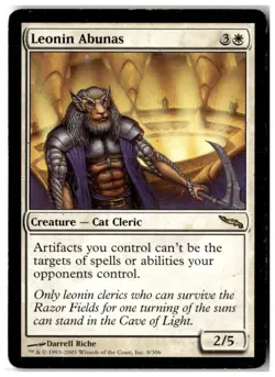 MTG Leonin Abunas - Mirrodin Heavily Played English - Image 1