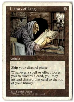 MTG Library of Leng - Fifth Edition Heavily Played English - Image 1