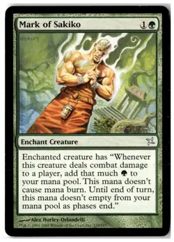 MTG Mark of Sakiko - Betrayers of Kamigawa Lightly Played English - Image 1
