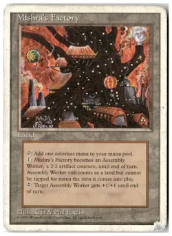 MTG Mishra's Factory - Fourth Edition Heavily Played English - Image 1
