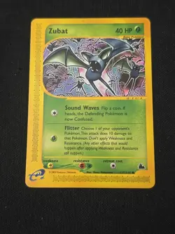 Zubat 117/144 Skyridge Regular WOTC Vintage 2003 Pokemon TCG Light Played - Image 1