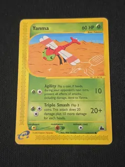 Yanma 116/144 Skyridge Regular WOTC Vintage 2003 Pokemon TCG Moderate Played - Image 1