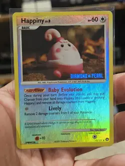 Happiny 52/123 Reverse Holo Stamped Mysterious Treasures Pokemon TCG 2007 - Image 1