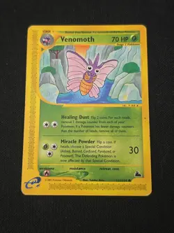Venomoth 111/144 Skyridge Regular WOTC Vintage 2003 Pokemon TCG Light Played - Image 1