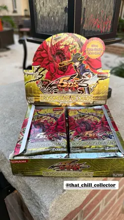 Yugioh ! 24 Sealed 1st EDITION Crossroads Of Chaos Booster Packs - Image 1