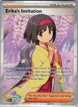 Erika's Invitation 196/165 SV: Scarlet & Violet 151 - Pokemon Card - NM - Image 1