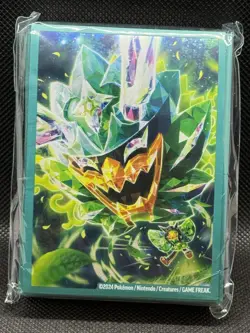 65 Ct Teal Mask Ogerpon Premium Collection Card Sleeves Sealed Pokemon - Image 1