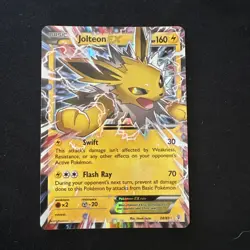 2016 Jolteon EX Generations 28/83 Ultra Rare Holo Pokemon Card NM - Image 1