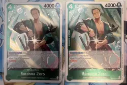 (2) x One Piece Roronoa Zoro PRB02-006 The Best Volume 2 Foil Card English - Image 1
