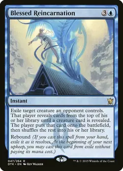 Blessed Reincarnation Dragons of Tarkir Moderate Play MTG Magic DNA GAMES - Image 1