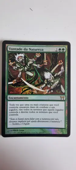MTG Nature's Will Champions of Kamigawa FOIL (Non English- Portuguese) - Image 1
