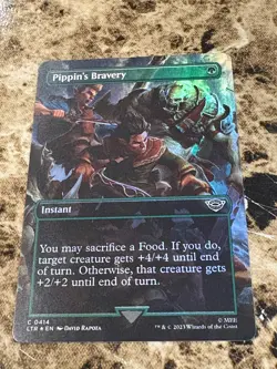 PIPPIN'S BRAVERY Magic MTG Lord of the Rings LOTR Borderless Foil - Image 1