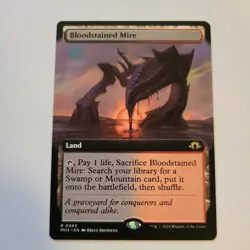 Magic the Gathering - Bloodstained Mire (Extended Art) - Modern Horizons 3 - NM - Image 1